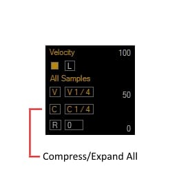 Compress expand all