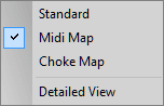Midi Map menu